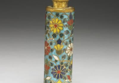 图片[2]-Copper vase with chrysanthemum decoration in cloisonne enamels, Late Ming to Early Qing dynasty-China Archive